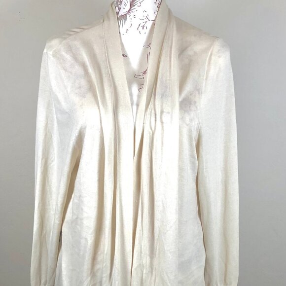 🌸 Dana Buchman Floral Drape Cardigan XL – Vintage-Inspired Soft Layering Piece - Picture 11 of 15